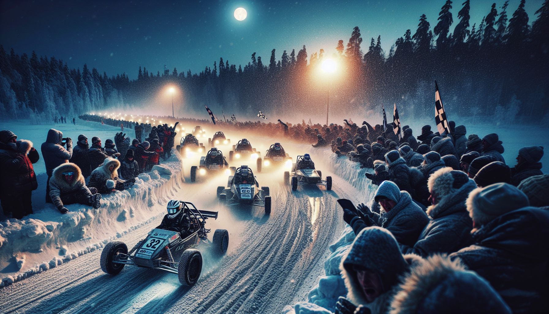 Jykevää Jännitystä Jäisillä Teillä – Kärryjen Kiljuntaa Suomen Rallissa